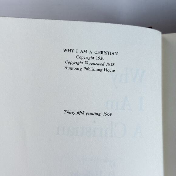 Why I Am a Christian by O. Hallesby 1930 25th Edition Hardcover 1964 - Picture 10 of 16